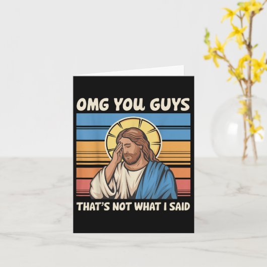 私がイエス様に言ったことではない カード (黄色い花)