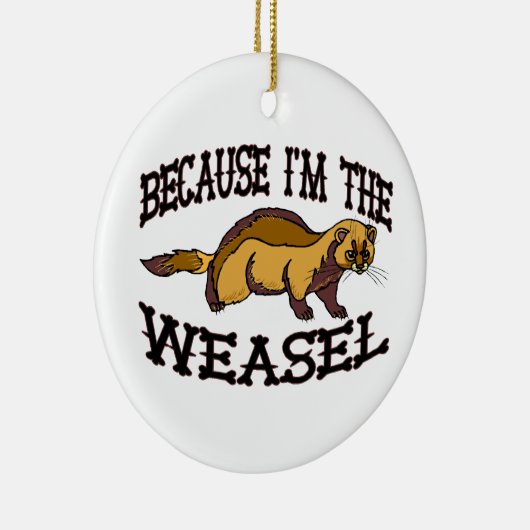 私がイタチであるので セラミックオーナメント (右)