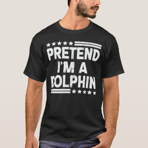 私がイルカの怠け者ハロウィンの簡単を装う Tシャツ