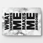 私がインスパイア私を作る素晴らしこと フォトプラーク (正面)