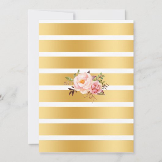 私がウェディングシャワーピンクをする前にバブル&バーボン 招待状 (裏面)