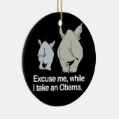 私がオバマ- .png --を取る間、私を許して下さい セラミックオーナメント (右)