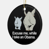 私がオバマ- .png --を取る間、私を許して下さい セラミックオーナメント (左)