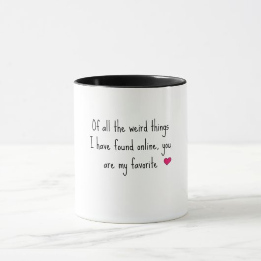 私がオンライ風変わりンマグカップを見つけたすべてのもの マグカップ (中央)