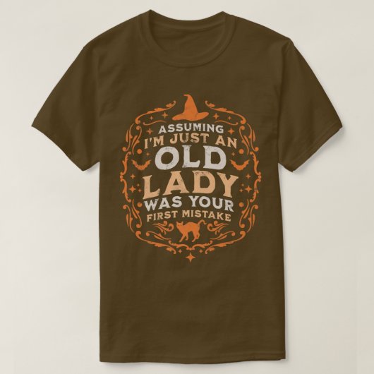 私がオールド・レディだと仮定した最初のミスタ Tシャツ (デザイン正面)