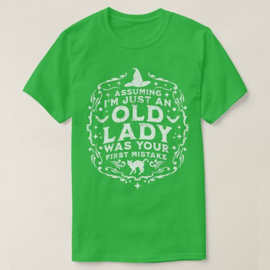 私がオールド・レディだと仮定した最初のミスタ Tシャツ (デザイン正面)