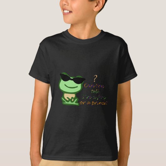 私がカエルか王子かわかりますか？ Tシャツ (正面)