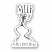 私がカエルを愛する人 シール (正面)