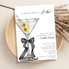 私がカクテルを飲むに少し近いTiniブライダルシャワー 招待状