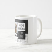 私がカスタムな犬のマグをするように愛 コーヒーマグカップ (正面右)