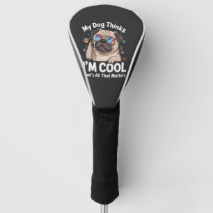 私がカッコいいと思ってくれるのは愛犬だけ そんなこと気にしない ゴルフヘッドカバー