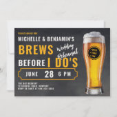 私がカップルの黒のリハーサルを行う前にブー結婚ズ 招待状 (正面)