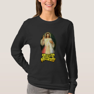 私がカトリック教徒のイエスを信頼する Tシャツ
