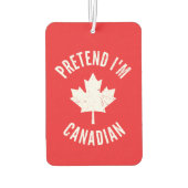 私がカナダの日カナダのハロウィーンだと仮定する カーエアーフレッシュナー (裏面)