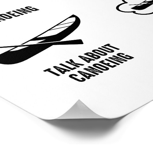 私がカヌーの暇に行う6つの事おもしろい ポスター (角)