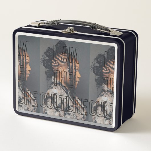 私がカルチャー弁当だ メタルランチボックス (正面)