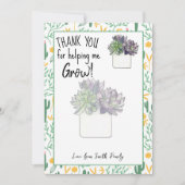 私がカードホル救済ダーを購入してくれてありがとう 招待状 (正面)