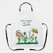 私がガーデニングをしているのを気にしないで エプロン (正面)
