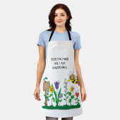 私がガーデニングをしているのを気にしないで エプロン (着用した状態)