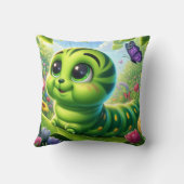 私がキャタピラ大人の子供のふりをする クッション (裏面)