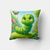 私がキャタピラ大人の子供のふりをする クッション (裏面)