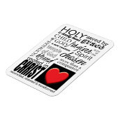 私がキリストの中にいる人聖なる書物、 経典タイポグラフィ磁石 マグネット (左側)