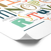 私がキリスト・アルファベットの中にいる人聖なる書物、 経典・ポスター ポスター (角)