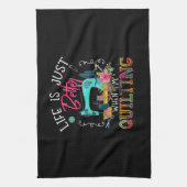 私がキルティングすると人生は変わらない キッチンタオル (縦)