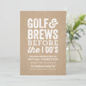 私がクラフトバチュラーパーティをする前にゴルフとブリュウ 招待状 (スタンド正面)