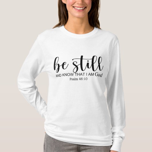 私がクリスチャンの神であると確信し続ける Tシャツ (正面)