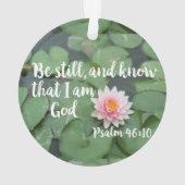 私がクリスチャンの聖書であることを今でも知っている オーナメント (裏面)