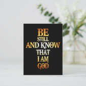 私がクリスチャンへの神の贈り物であることを今でも知っている ポストカード (スタンド正面)