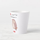 私がクリスマスに欲しいのはあなただけだ カフェラテマグ (正面)