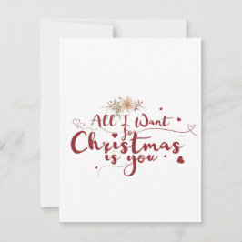 私がクリスマスに欲しいのはあなただけだ シーズンカード