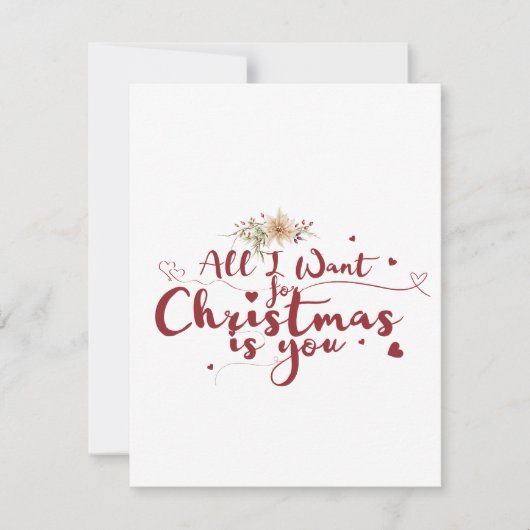 私がクリスマスに欲しいのはあなただけだ シーズンカード (正面)