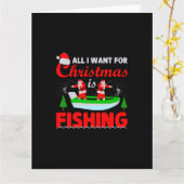 私がクリスマスに欲しいのはただ魚釣り カード (黄色い花)