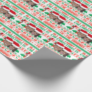 私がクリスマスに欲しいのはオバマだけ ラッピングペーパー