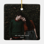 私がクリスマスに欲しいのはカップルあなただけの写真 セラミックオーナメント (裏面)