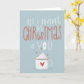 私がクリスマスに欲しいのはクリスマスだけよ カード (黄色い花)