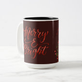 私がクリスマスに欲しいのはコーヒーだけだ ツートーンマグカップ (正面左)