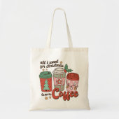 私がクリスマスに欲しいのはコーヒーだけだ トートバッグ (正面)