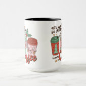 私がクリスマスに欲しいのはコーヒーだけだ マグカップ (中央)