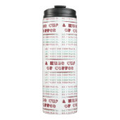 私がクリスマスに欲しいのはコーヒーの大きなカップだけだ タンブラー (正面)