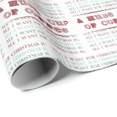 私がクリスマスに欲しいのはコーヒーの大きなカップだけだ ラッピングペーパー (ロールコーナー)