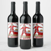 私がクリスマスに欲しいのはシウスウェットシャおもしろいツだけだ ワインラベル (ボトル)