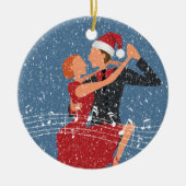 私がクリスマスに欲しいのはタンゴスワイタンゲロスだけだ セラミックオーナメント (正面)