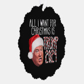 私がクリスマスに欲しいのはトランプ2024カスタム オーナメントカード (右)
