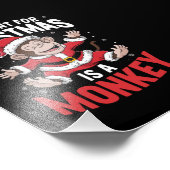 私がクリスマスに欲しいのはモンキーラバークリスマス フォトプリント            (角)