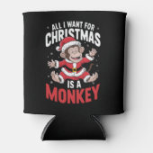 私がクリスマスに欲しいのはモンキーラバークリスマス 缶クーラー (正面)