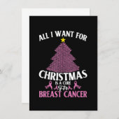 私がクリスマスに欲しいのは乳癌の治療法だけだ 招待状 (正面/裏面)